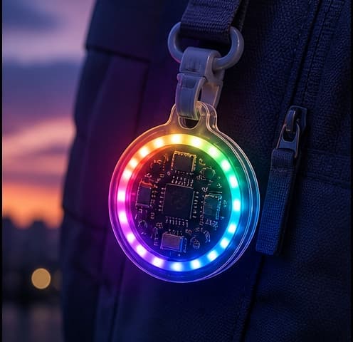 NightGlow 书包挂件 AI 概念效果图